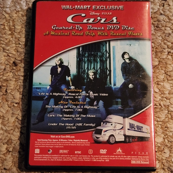Cars Walmart Exclusive Geared-Up Bonus Dvd - Picture 3 of 3